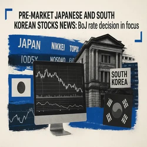 PRE-MARKET JAPANESE AND SOUTH KOREAN STOCKS NEWS: BoJ rate decision in focus