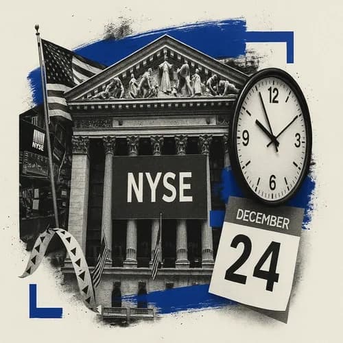 NYSE says stock market hours are unchanged on December 24th and December 26th